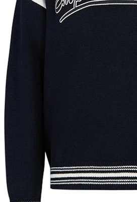 Emporio Armani Suéter Tejido Hombre FW23 Azul Marino con Raya y Logo. 6R1MXA-1MFUZ-0920 Purchase Emporio Armani Suéter Tejido Hombre FW23 Azul Marino con Raya y Logo. 6R1MXA-1MFUZ-0920