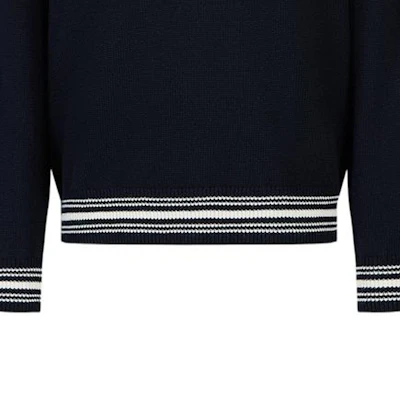 Emporio Armani Suéter Tejido Hombre FW23 Azul Marino con Raya y Logo. 6R1MXA-1MFUZ-0920 Sizing Emporio Armani Suéter Tejido Hombre FW23 Azul Marino con Raya y Logo. 6R1MXA-1MFUZ-0920