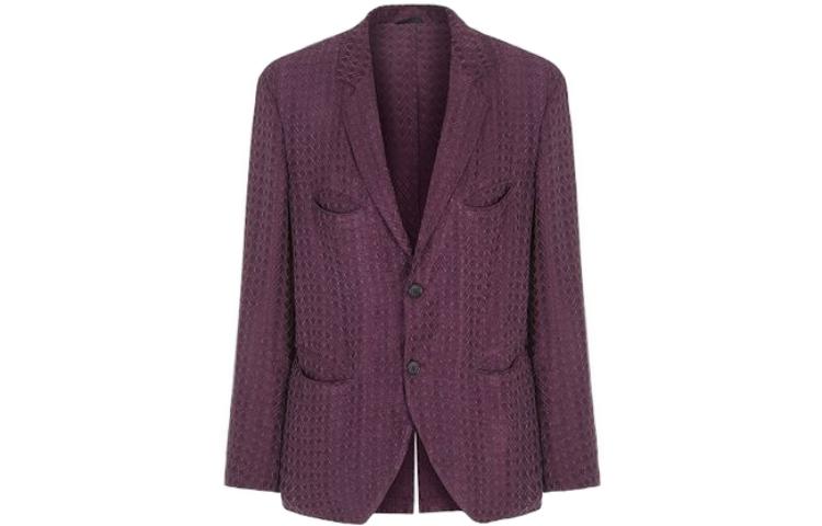 Emporio Armani Men’s Red Solid Single-Breasted Suit Jacket 3SGGG0ZTT-03ZV1-UAJ0