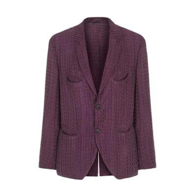 Emporio Armani Men’s Red Solid Single-Breasted Suit Jacket 3SGGG0ZTT-03ZV1-UAJ0