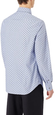 Emporio Armani Micro Eagle Embroidered Long Sleeve Shirt Blue Shirt. 6L1C861-NMTZ1-F723 Purchase Emporio Armani Micro Eagle Embroidered Long Sleeve Shirt Blue Shirt. 6L1C861-NMTZ1-F723