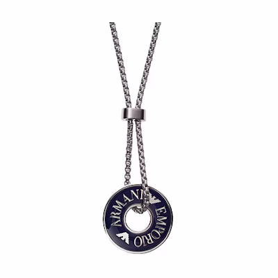 Emporio Armani Minimalist Stainless Steel Pendant Necklace for Men. EGS2609040