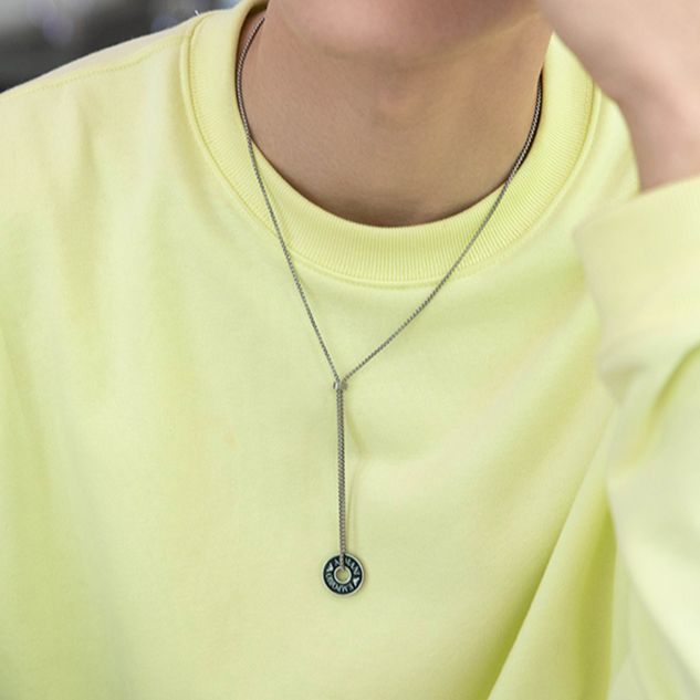 Details for Emporio Armani 極簡男士不銹鋼吊墜項鍊 EGS2609040