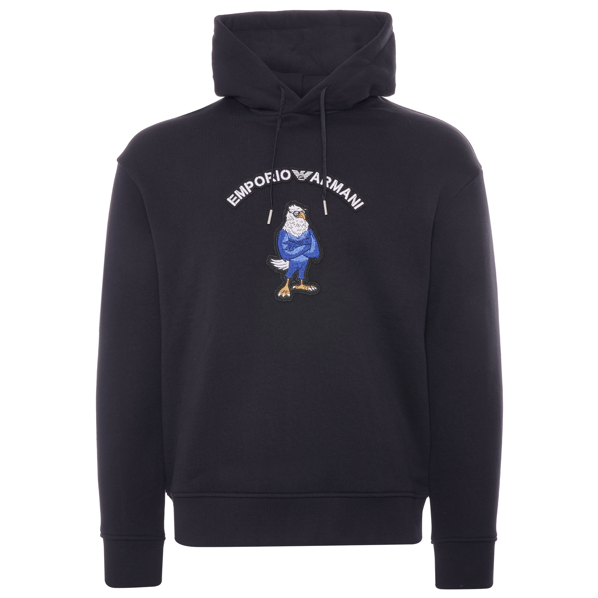 Emporio Armani Navy Blue Cartoon Letter Print Sweatshirt 3L1MCM-1JWPZ-0999