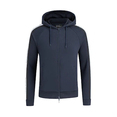Emporio Armani Navy Blue Casual Zipper Hoodie Jacket 3H1MG6-1J07Z-0922