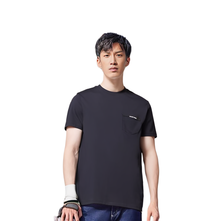 Emporio Armani Navy Blue Crew Neck Casual T-Shirt 6G1TA6-1J00Z-0922 圖 5