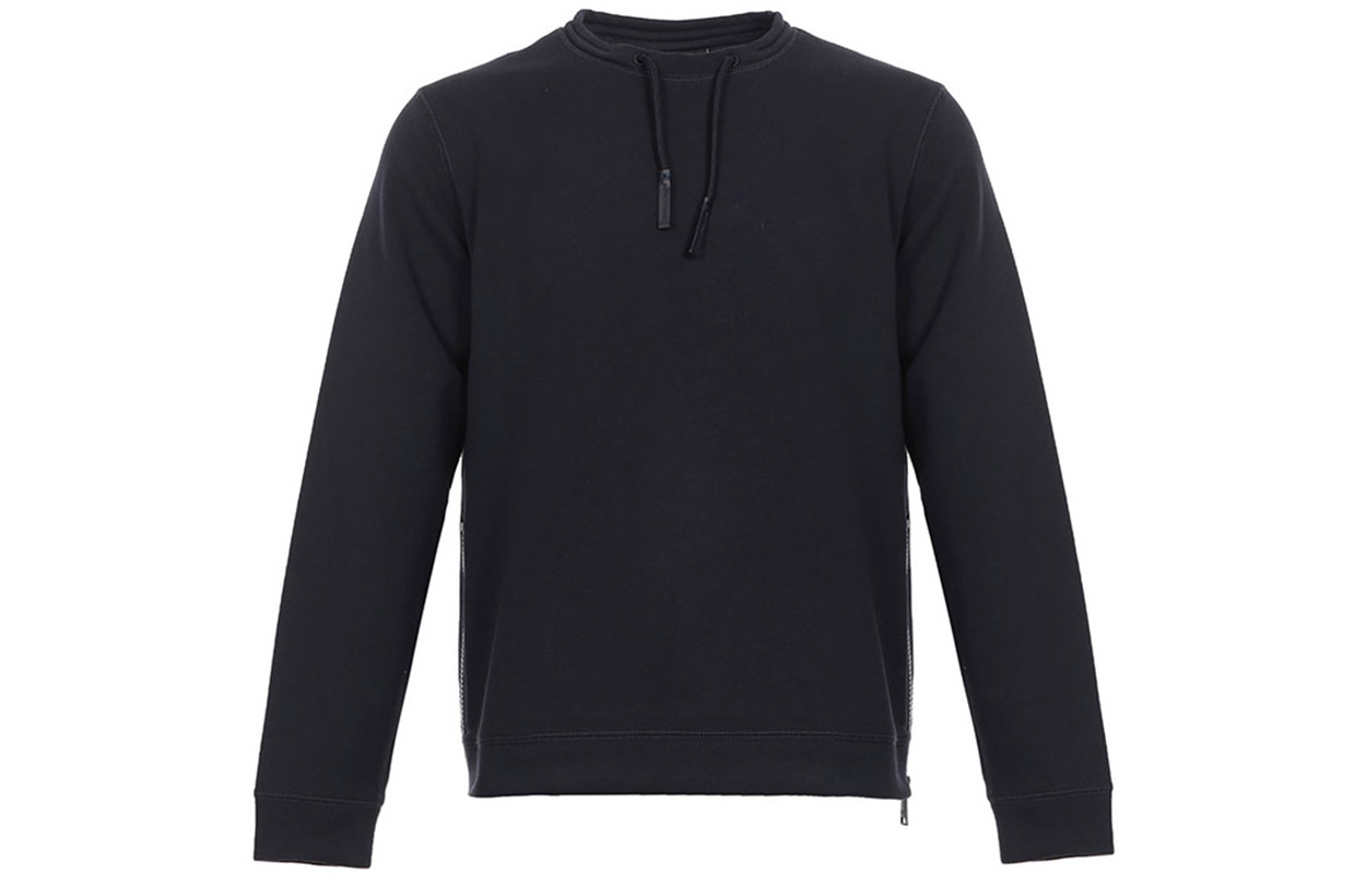 Emporio Armani Navy Blue Drawstring Crewneck Long Sleeve Sweatshirt 6Z1M82-1JQPZ-0922
