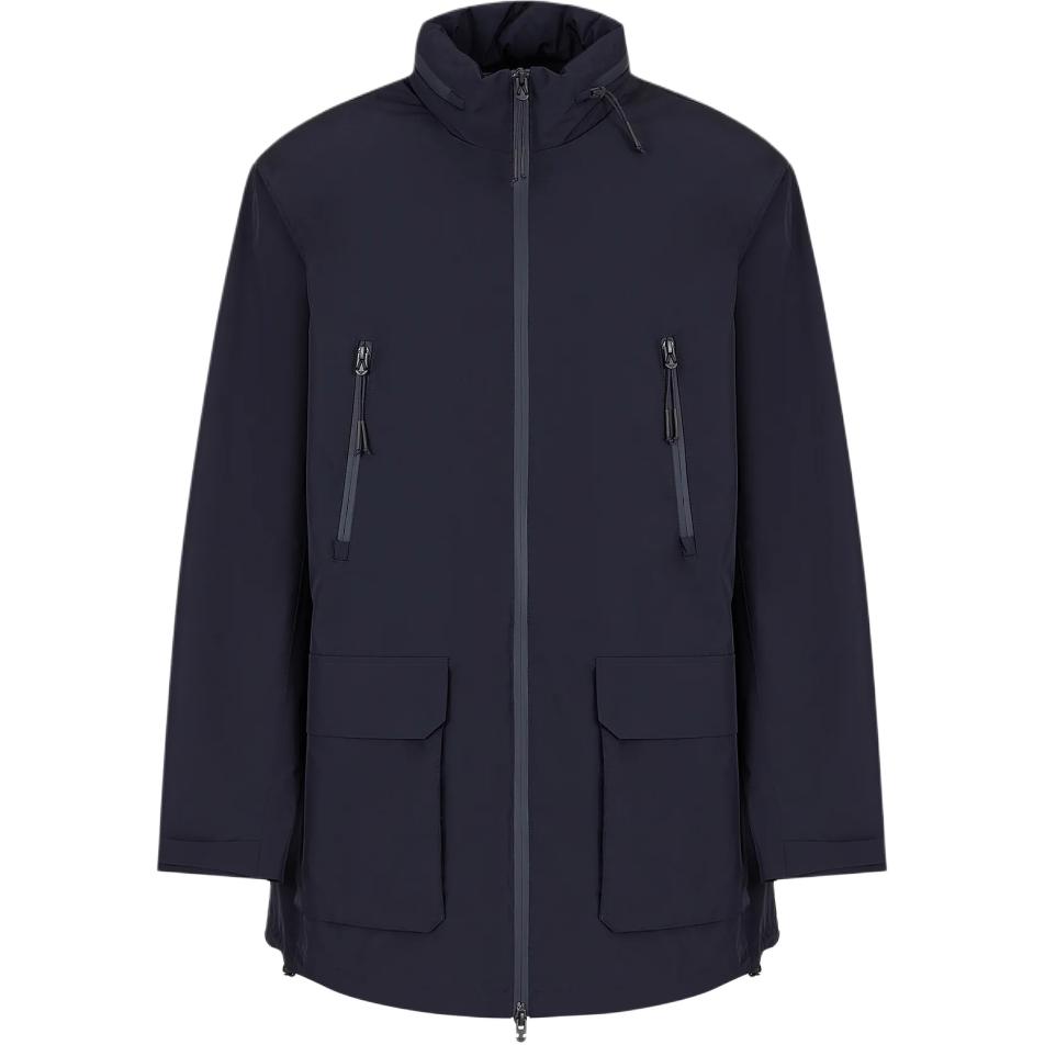 Emporio Armani Navy Blue High-Neck Zip-Up Jacket EM000059A-F100801-UB118