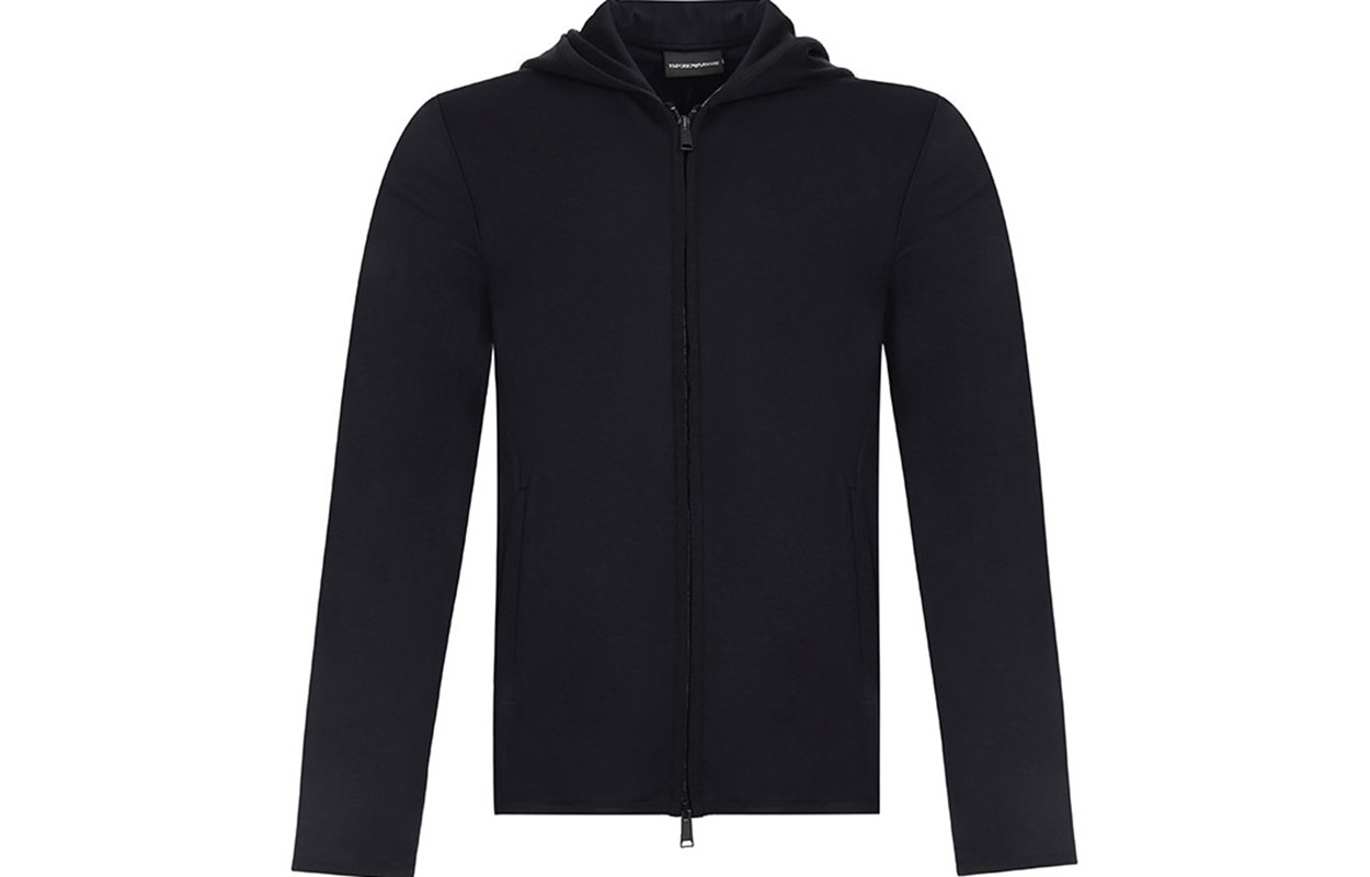 Emporio Armani Navy Blue Hooded Jacket Casual Outerwear 3Z1B6A-1JBJZ-0922