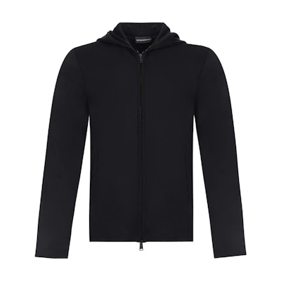 Emporio Armani Navy Blue Hooded Jacket Casual Outerwear 3Z1B6A-1JBJZ-0922