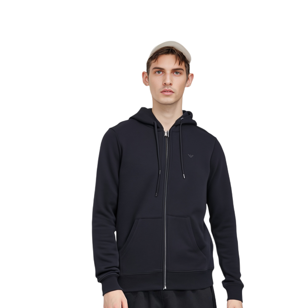 Emporio Armani Navy Blue Hooded Sweatshirt 8N1M01-1JQPZ-0939 圖 4
