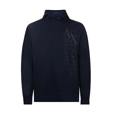 Emporio Armani Navy Blue Letter Print High-Neck Sweatshirt 6HZMFHZJ-Y2ZJW-6535