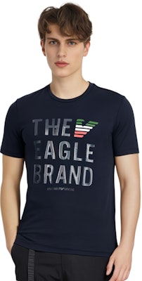 エンポリオアルマーニ ネイビーブルー ロゴ コットン クルーネック Tシャツ 3Z1T95-1J11Z-0922 Shop エンポリオアルマーニ ネイビーブルー ロゴ コットン クルーネック Tシャツ 3Z1T95-1J11Z-0922