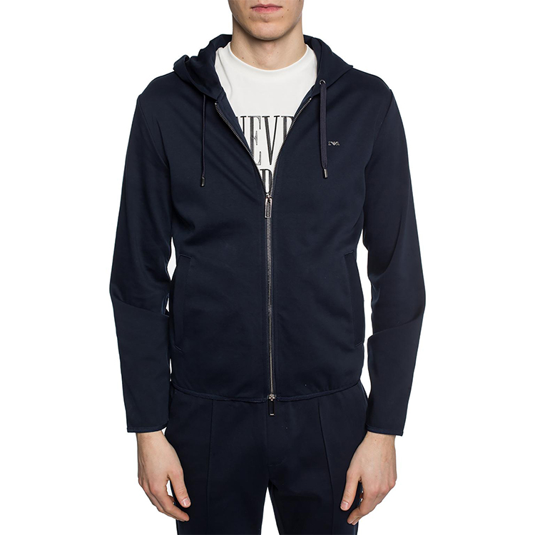 EMPORIO ARMANI Navy Blue Logo Print Hoodie Jacket 8N1BN2-1JBTZ-0920 圖 4