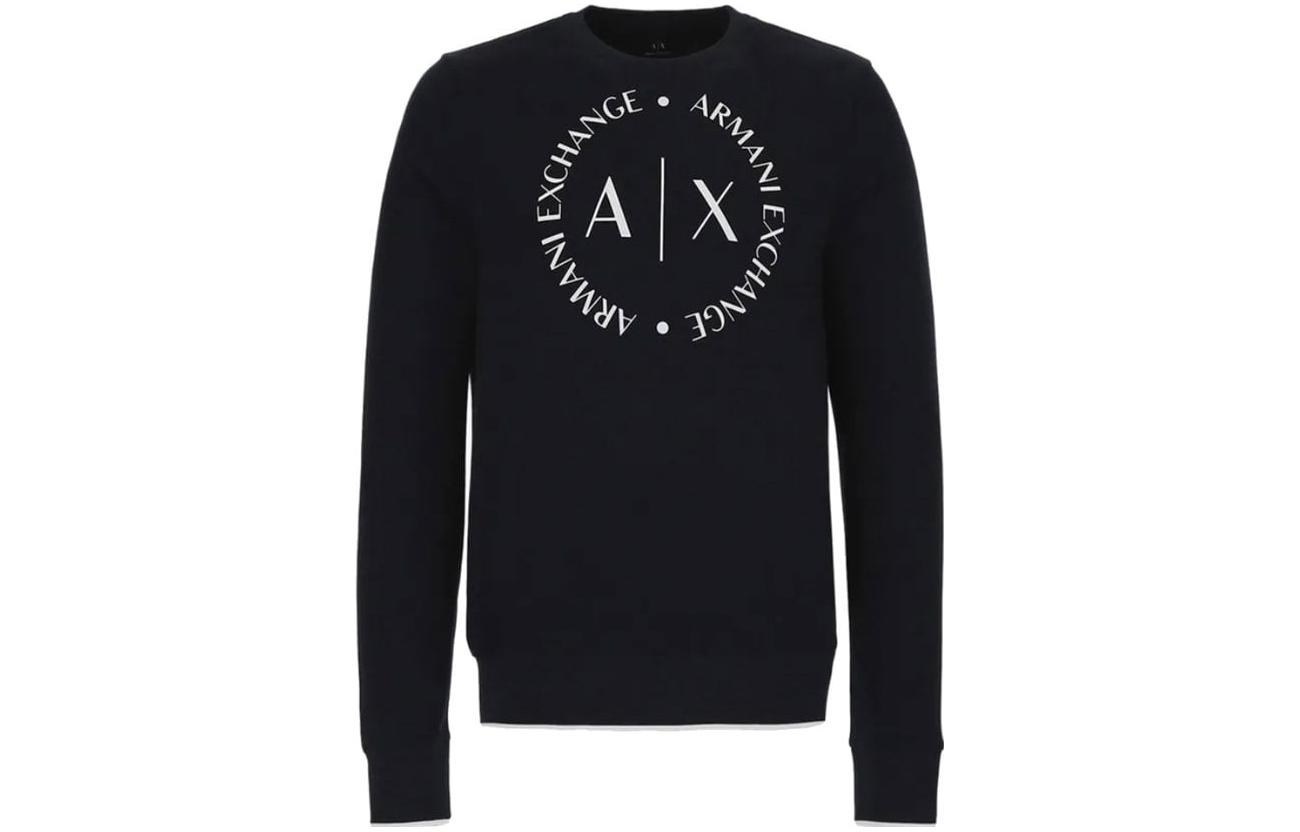 Emporio Armani Navy Blue Logo Print Sweatshirt SS23 Collection 8NZM87-Z9N1Z-1510