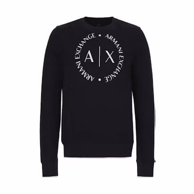 Emporio Armani Navy Blue Logo Print Sweatshirt SS23 Collection 8NZM87-Z9N1Z-1510