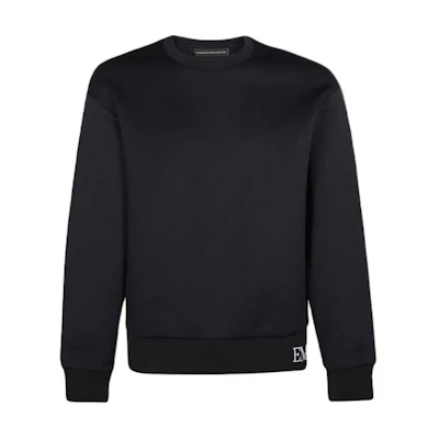 Emporio Armani Navy Blue Logo Pullover Sweatshirt 3H1M61-1JETZ-0922