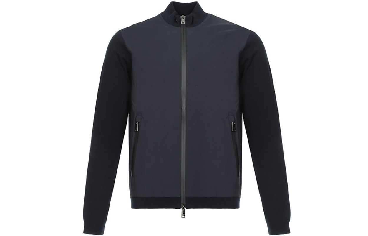 Emporio Armani Navy Blue Slim Fit Zipped Jacket 6Z1BT1-1MB1Z-0922