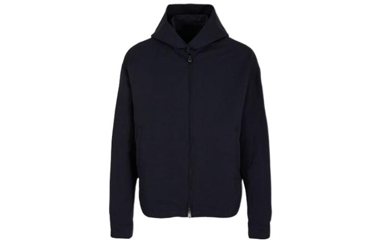 Emporio Armani Navy Blue Solid Casual Hoodie Jacket 3D1BF4-1K2WZ-0920