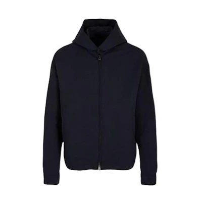 Emporio Armani Navy Blue Solid Casual Hoodie Jacket 3D1BF4-1K2WZ-0920