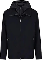 Emporio Armani Navy Blue Solid Color Zipper Hoodie Jacket D41R53-D1003-1922 Emporio Armani Navy Blue Solid Color Zipper Hoodie Jacket D41R53-D1003-1922