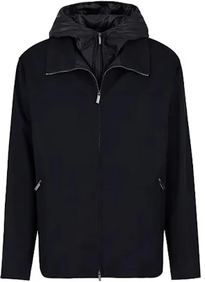Chaqueta con Capucha y Cremallera Color Azul Marino de Emporio Armani. D41R53-D1003-1922 Buy Chaqueta con Capucha y Cremallera Color Azul Marino de Emporio Armani. D41R53-D1003-1922