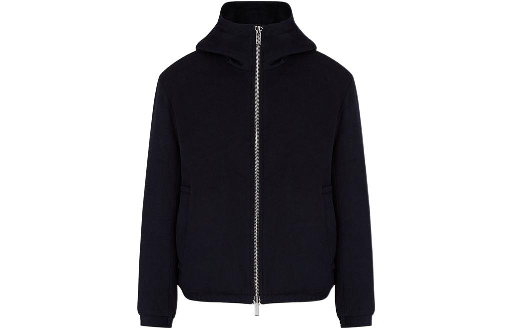 Emporio Armani Navy Blue Solid Hoodie Zip Casual Jacket 6K1B77-1NXQZ1-0920 圖 2