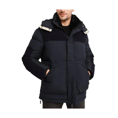 Emporio Armani Navy Blue Solid Pocket Hooded Zipper Jacket 6K1B83-1NWXZ-0920
