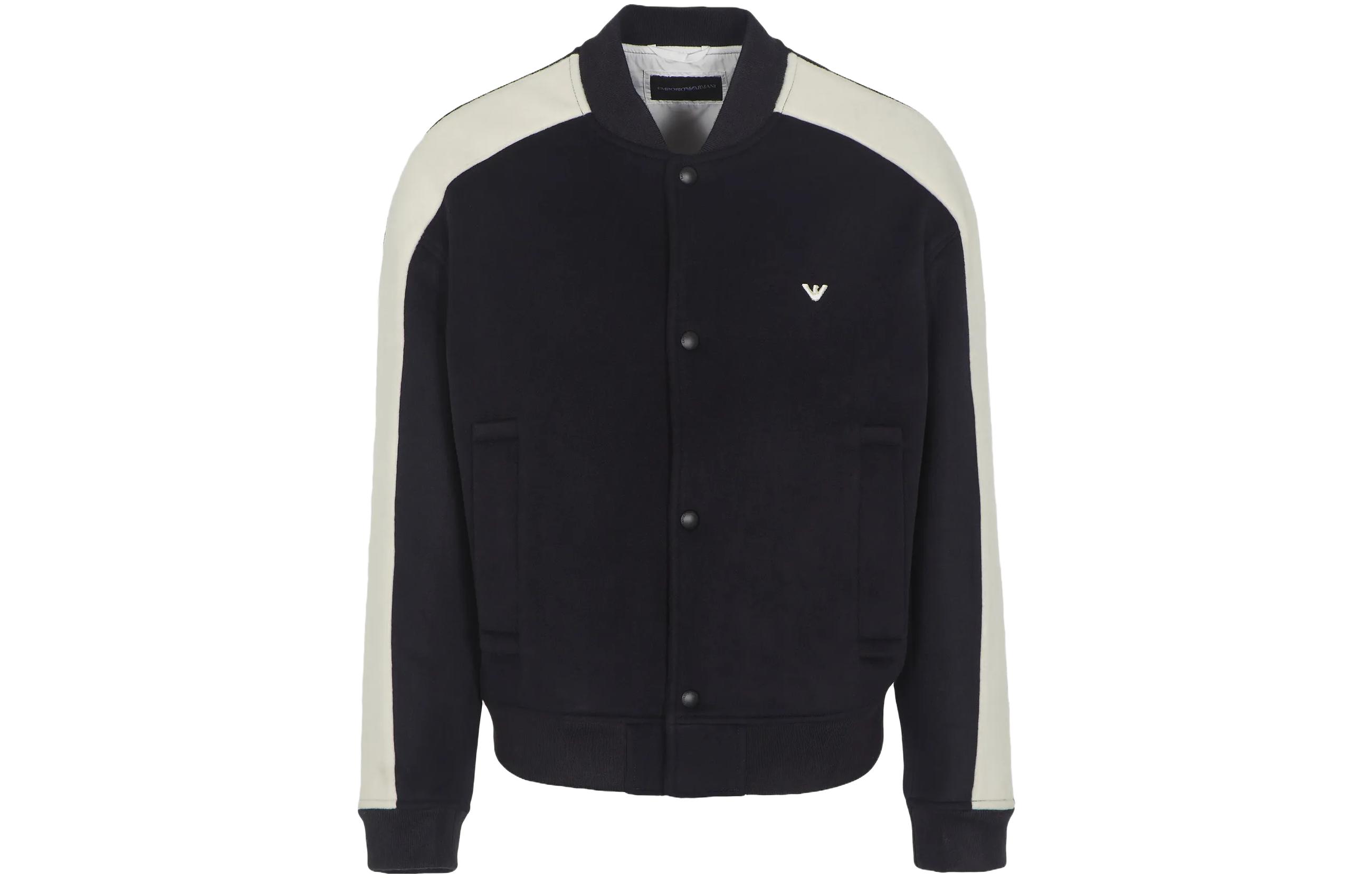 Emporio Armani Navy Blue Striped Long Sleeve Jacket 6R1B92-1NMYZ-1092