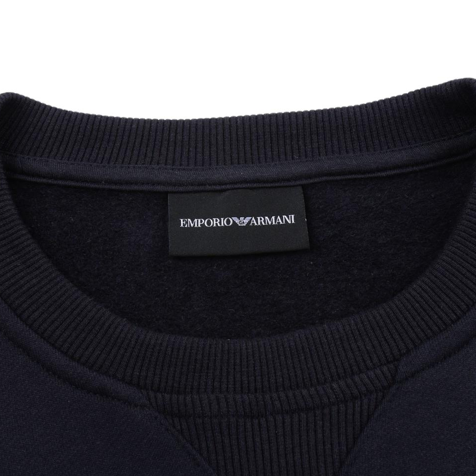 Emporio Armani Navy Crewneck Sweatshirt with Logo Print 6L1MP2-1JQNZ-09G4 圖 5