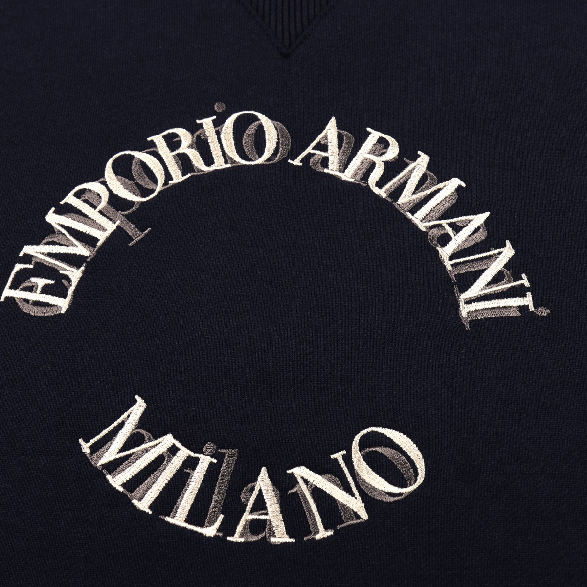Emporio Armani Navy Crewneck Sweatshirt with Logo Print 6L1MP2-1JQNZ-09G4 圖 6