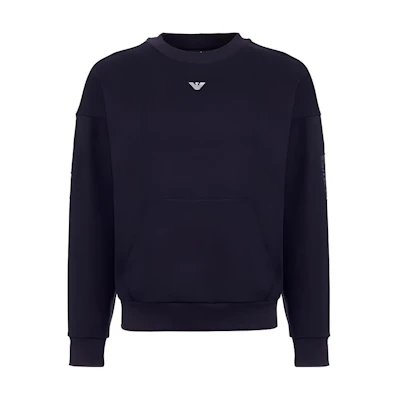 Emporio Armani Navy Eagle Logo Crewneck Sweatshirt 3G1M96-1JSQZ-0922