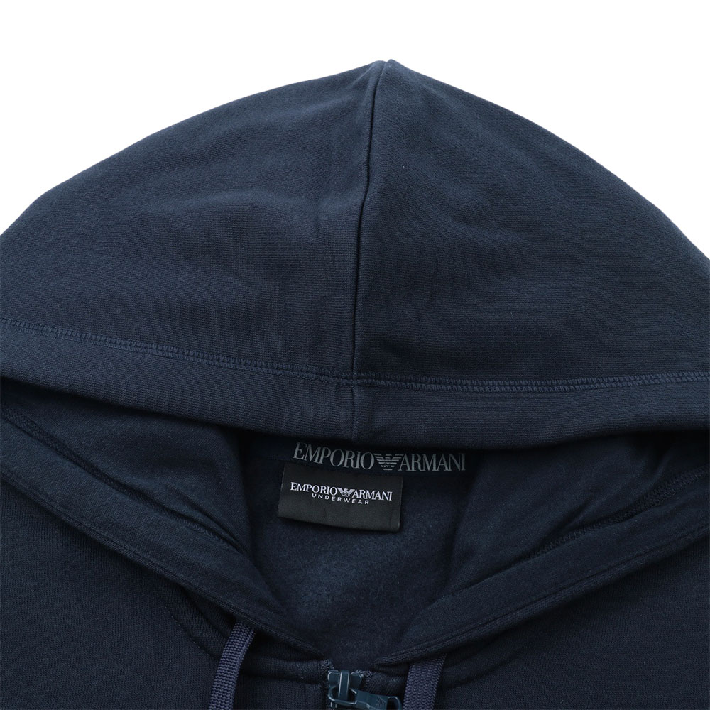 Emporio Armani Navy Hoodie Jacket with Logo and Zip FW24 111784-4F571-00135 圖 5