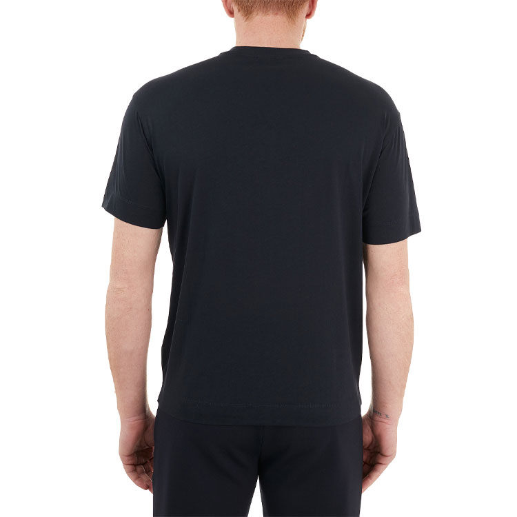Purchase エンポリオ アルマーニ ネイビー ロゴ クルーネック 半袖 Tシャツ 6H1T73-1JDXZ-0920-S