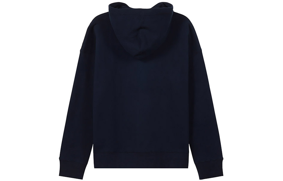 Lookbook Emporio Armani Navy Logo Cetakan Fleece Hoodie Koleksi SS22 3L1MCK-1JXDZ-0920