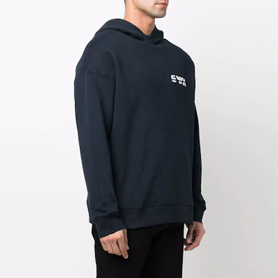 Emporio Armani Navy Logo Cetakan Fleece Hoodie Koleksi SS22 3L1MCK-1JXDZ-0920 Purchase Emporio Armani Navy Logo Cetakan Fleece Hoodie Koleksi SS22 3L1MCK-1JXDZ-0920