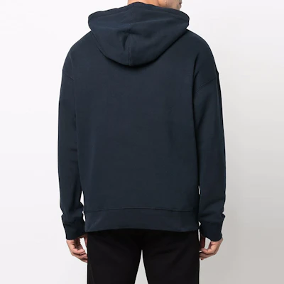 Emporio Armani Navy Logo Cetakan Fleece Hoodie Koleksi SS22 3L1MCK-1JXDZ-0920 Details for Emporio Armani Navy Logo Cetakan Fleece Hoodie Koleksi SS22 3L1MCK-1JXDZ-0920