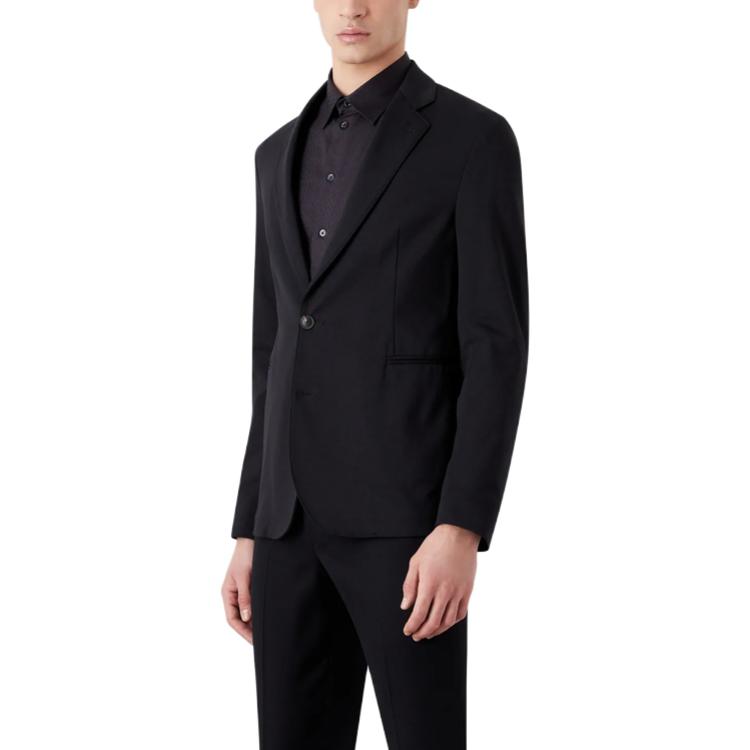 Emporio Armani Navy Single-Breasted Knit Blazer SS23 D41G37-D1446-1922 圖 4