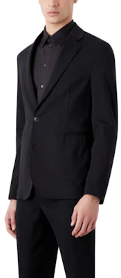 Emporio Armani 海军蓝单排扣针织西装外套 SS23 D41G37-D1446-1922 Shop Emporio Armani 海军蓝单排扣针织西装外套 SS23 D41G37-D1446-1922