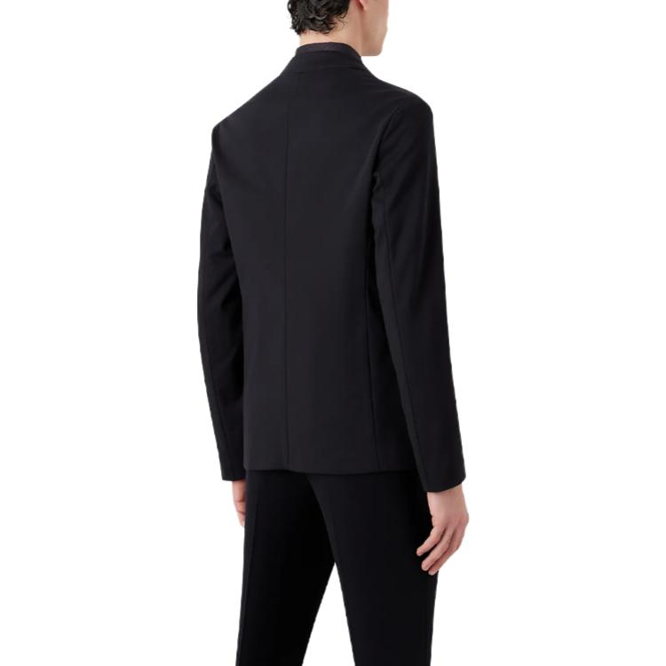 Emporio Armani Navy Single-Breasted Knit Blazer SS23 D41G37-D1446-1922 圖 5