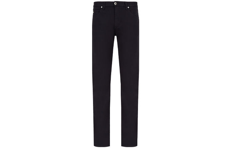 Emporio Armani Navy Straight-Leg Mid-Rise Jeans Casual FW24. 8N1J45-1GN0Z-0920
