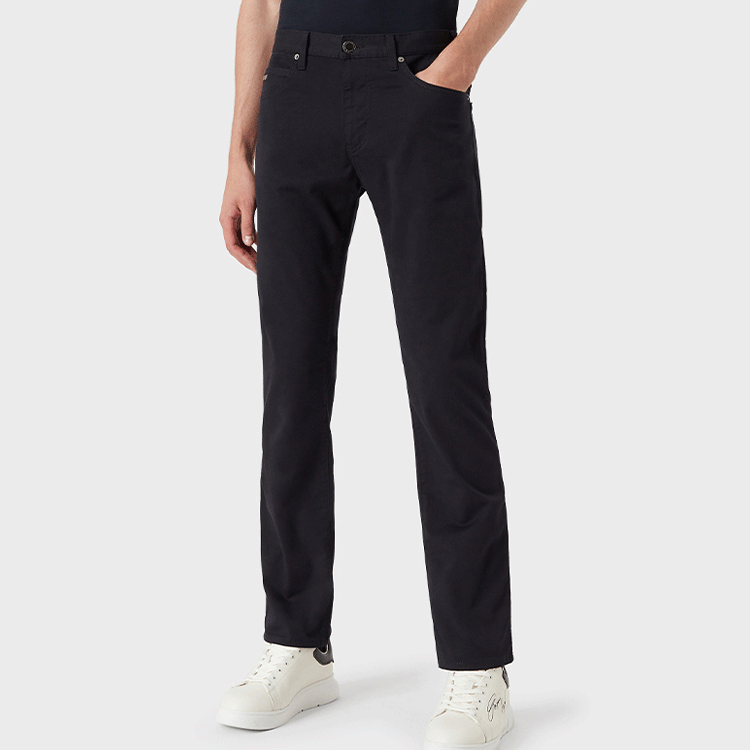 Emporio Armani Navy Straight-Leg Mid-Rise Jeans Casual FW24. 8N1J45-1GN0Z-0920 圖 4