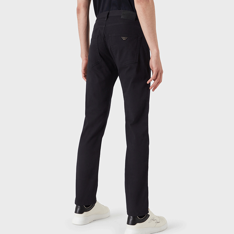 Emporio Armani Navy Straight-Leg Mid-Rise Jeans Casual FW24. 8N1J45-1GN0Z-0920 圖 5