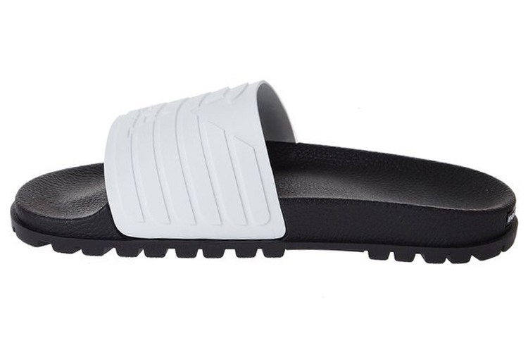Emporio Armani Open Toe Slide 'White Fashion'