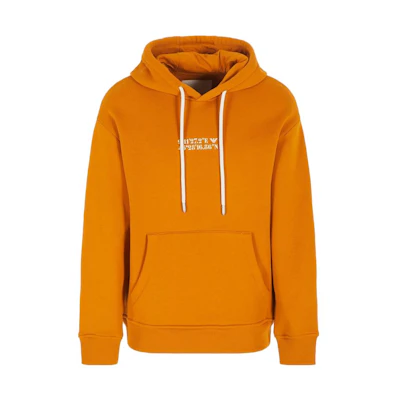 Emporio Armani Orange Hoodie with Solid Letter Print and Drawstring 6R1MFQ-1JFGZ-0270