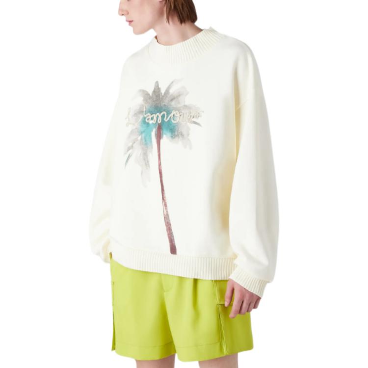 Emporio Armani Palm Tree Print Crewneck Sweatshirt SS23 Men’s Off-White 3R1M6S-1JZ1Z-01G5 圖 5