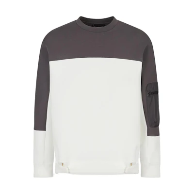 Emporio Armani Patchwork Garden Pullover Sweatshirt Multicolor 3R1MCS-1JHSZ-0101