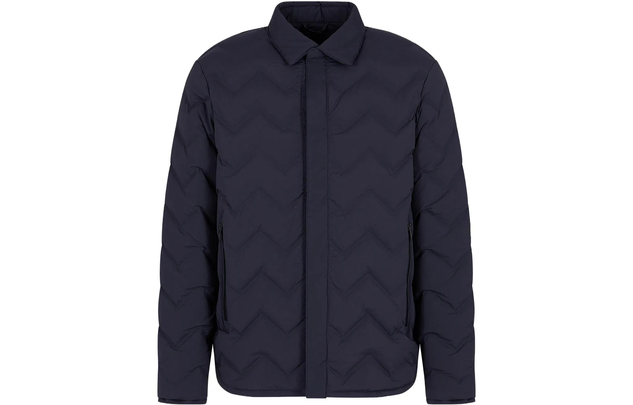 Emporio Armani Plain Zipper Long Sleeve Down Jacket 6R1B851-NFGZ1-09B3