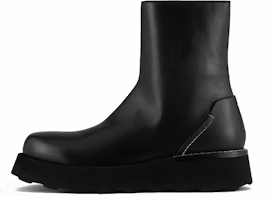 Emporio Armani Platform Smooth Nappa Leather Ankle Boot 'Black' X4M366XN0851K001 Emporio Armani Platform Smooth Nappa Leather Ankle Boot 'Black' X4M366XN0851K001