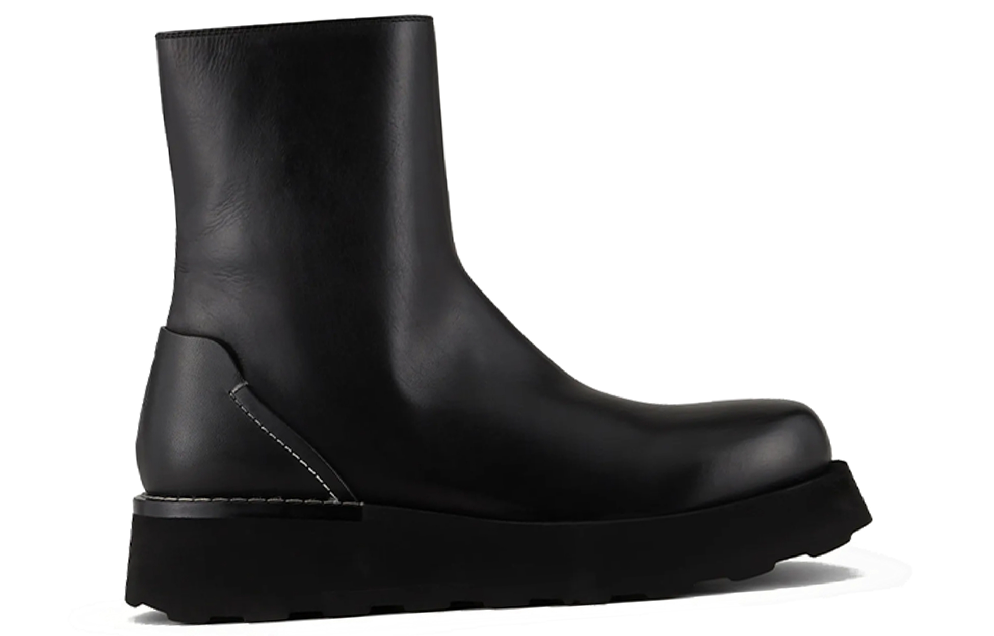 Order Bota Negra Emporio Armani Plataforma Cuero Nappa Liso para Mujer X4M366XN0851K001